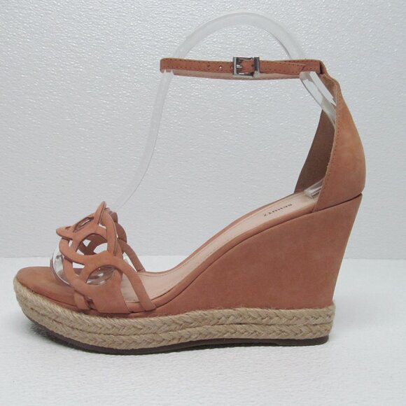 Schutz Women's Leather Wedge Sandals size 8 - Picture 5 of 9